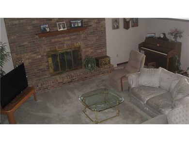 Great Room. Floor to ceiling fireplace