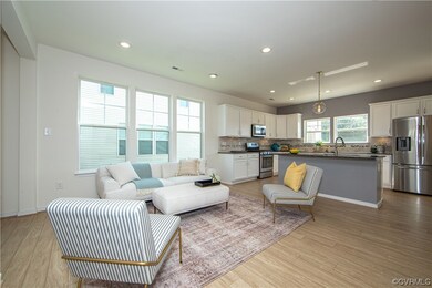 Very realistic wood-look LVP flooring is throughou