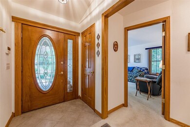 Nice warm welcome from the foyer. Well designed floor plan. All interior doors and trim are solid oak