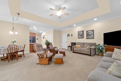 Open floor plan between living areas