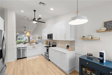Beautiful remodeled kitchen with quartz counter to