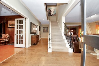 An inviting entryway welcomes you with warm Danish