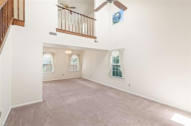View of living room & dining room