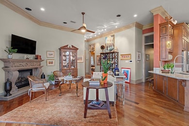 Main living floor offers 12 ft ceilings throughout