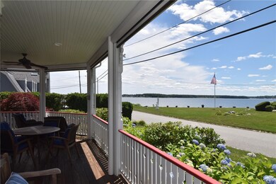 100' from the waterfront with wrap around teak por
