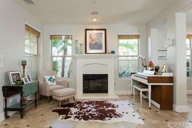 Lovely sitting space in living room with custom fi