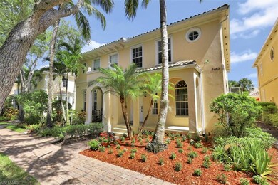 Side view of townhouse with new landscaping