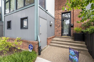 Front entrance with private storage unit to the le