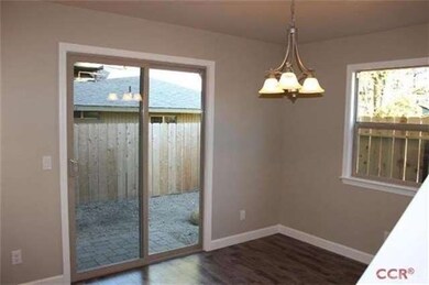 Dining room with slider to back yard