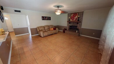 Large Family Room with Fireplace