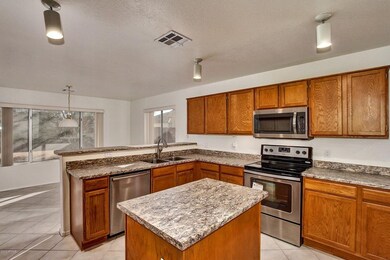 Kitchen includes island