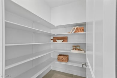 This kitchen is proud of its walk-in pantry!