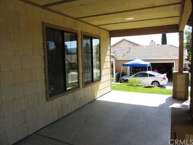 Extra large covered front porch