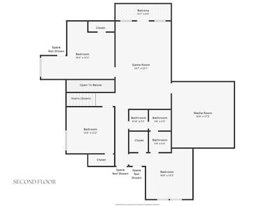 Second floor, there's a storage/hobby room adjacent to bedroom 5 not reflected on floor plan and not included in sqft.
