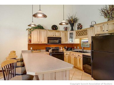 Kitchen. Large kitchen with seating for 4 at the b