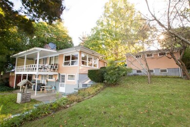 Rear of house and garage