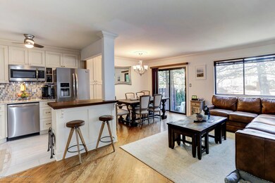 living room dining and kitchen