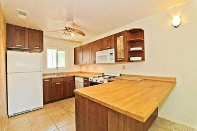 Newer ceiling fan and under cabinet lighting.