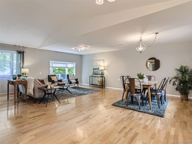 Dining area adjacent to living room and kitchen