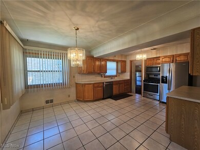 dining area and kitchen