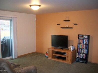 Living Room with Slider to Back Patio