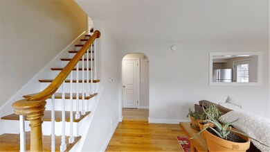 Living and stairway
