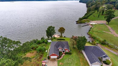 Aerial view of home to Water
