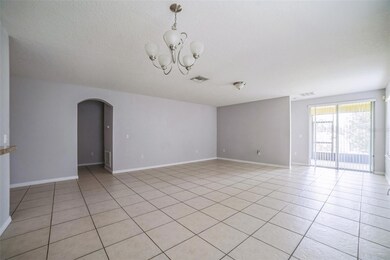 Open living/dining area