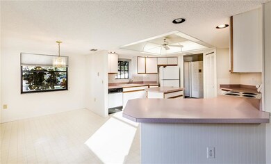 Open dinning and kitchen area