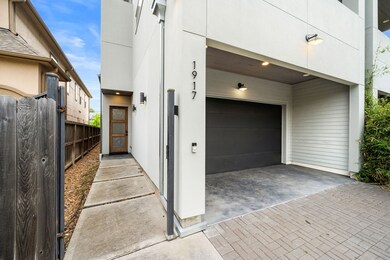 Secure gated walkway to the front door.