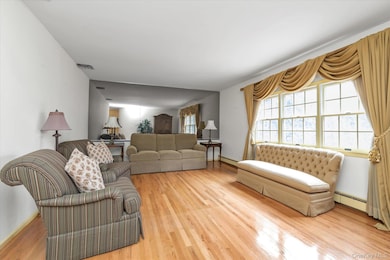 Living Room featuring light wood flooring