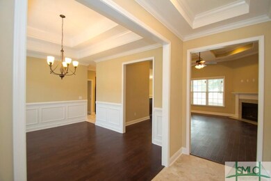 Foyer Entry with Trey Ceiling.