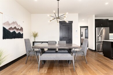 Spacious dining room