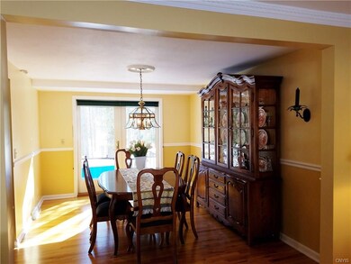 This dining room was bumped out making it more roo