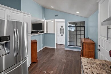dining space and direct access to garage