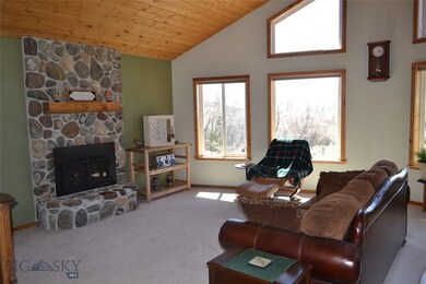 Living area with fireplace