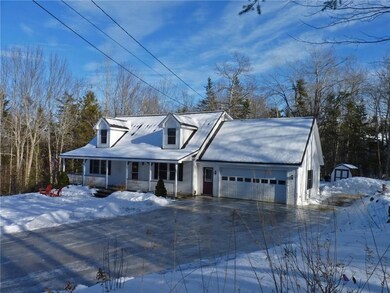 Farmers porch and attached garage