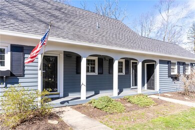 Sun covered front porch