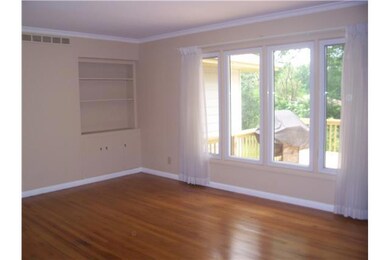 Living Room. Living Room with built in shelving an