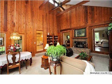 Another perspective of the vaulted ceilings with o
