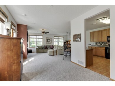 Spacious main level with open floor plan, huge kit
