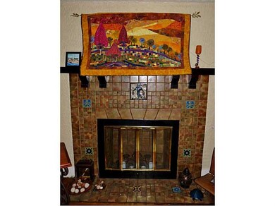 Living Room. A fabulous fireplace...