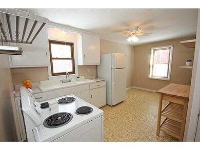 Kitchen. The kitchen is light and bright! The stov