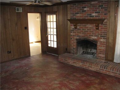DEN WITH REAL MASONRY FIREPLACE