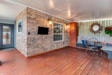 Private back patio