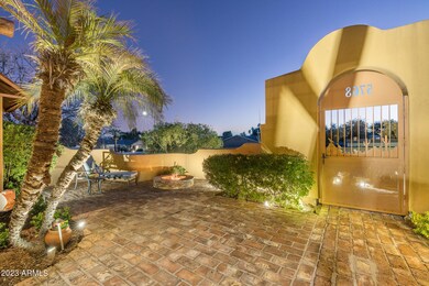Gated Front Courtyard with Firepit