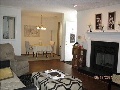Living area looking to dining room