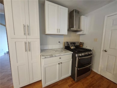 Kitchen with gas range