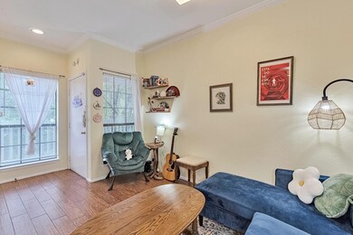 Living room featuring wood finished floors and or
