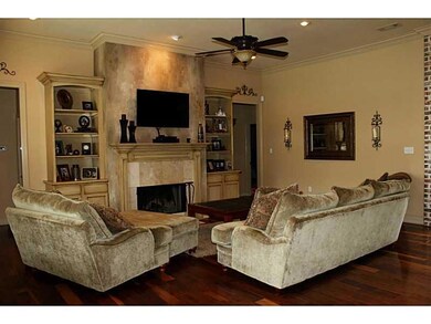 Living Room. GAS WOOD BURNING FIREPLACE, CUSTOM BU